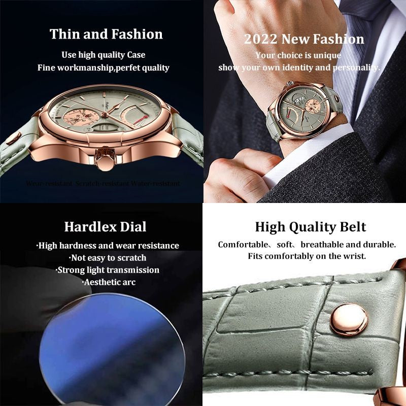 Relógio Masculino Poedagar: Design de Luxo, Quartzo e Resistência à Água
