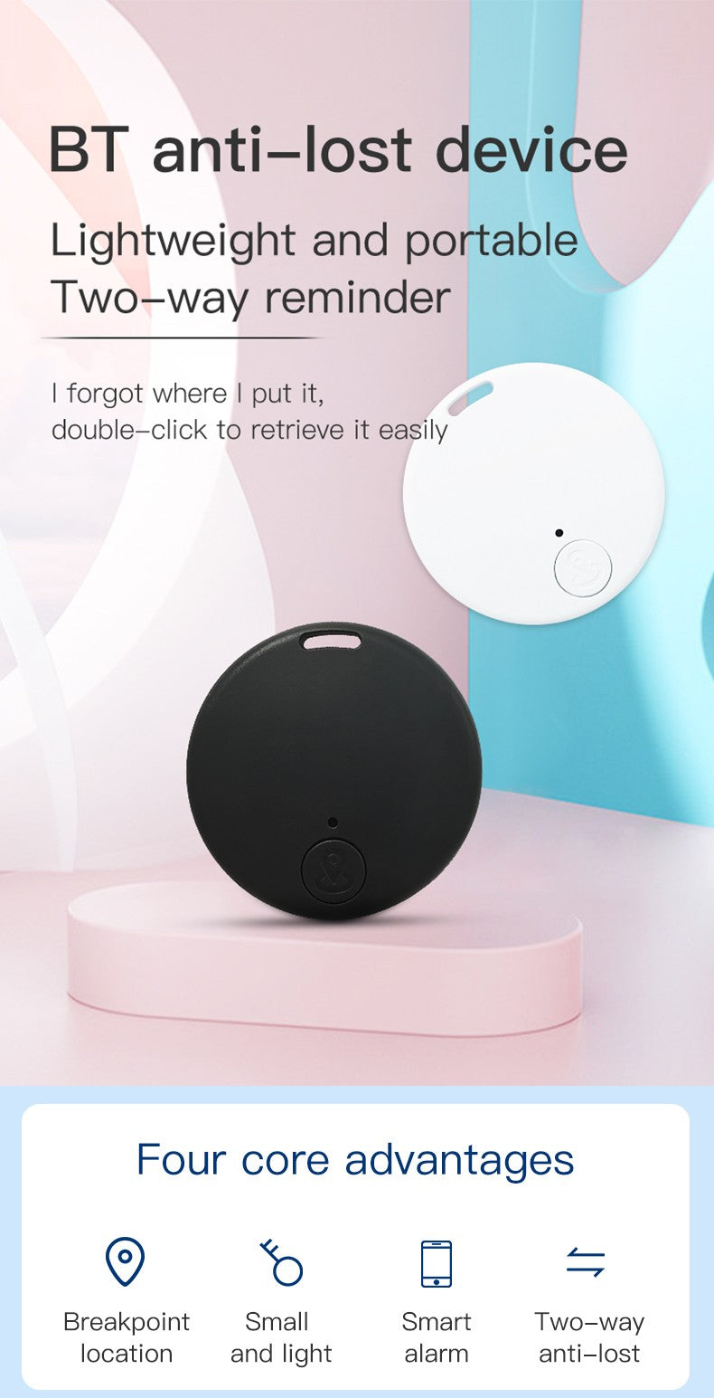 Mini Rastreador Bluetooth 5.0: Dispositivo Anti-Perda para Pets, Crianças e Objetos