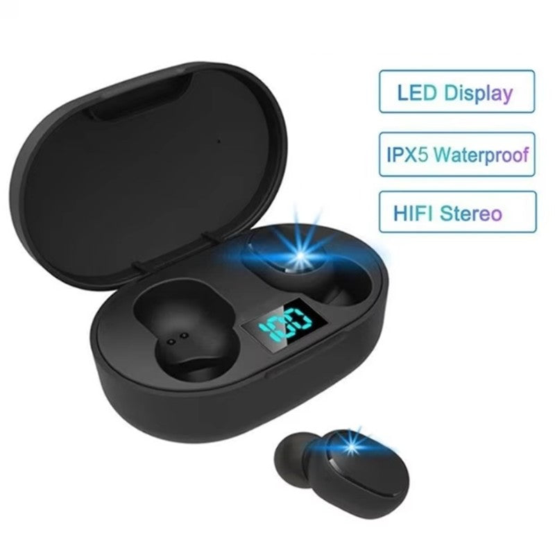 Tws e6s fone bluetooth fones de ouvido sem fio bluetooth com cancelamento ruído