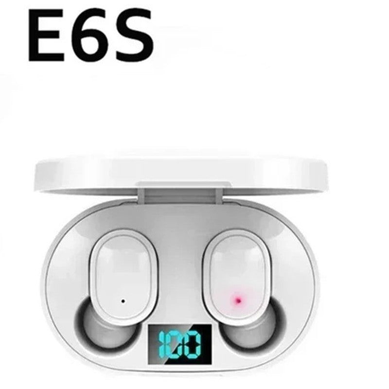 Tws e6s fone bluetooth fones de ouvido sem fio bluetooth com cancelamento ruído