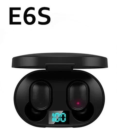 Tws e6s fone bluetooth fones de ouvido sem fio bluetooth com cancelamento ruído