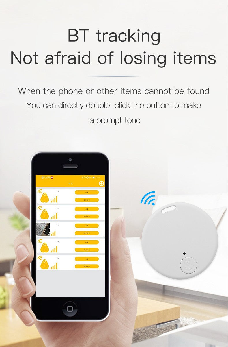 Mini Rastreador Bluetooth 5.0: Dispositivo Anti-Perda para Pets, Crianças e Objetos