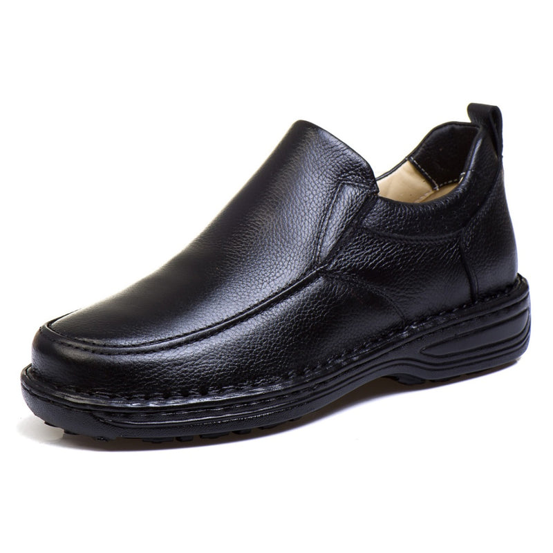 Sapato Casual Conforto Couro Preto